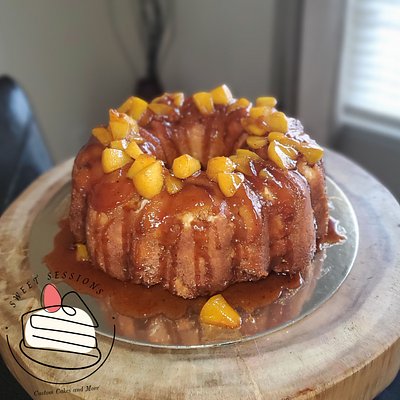 Peach Cobbler Pound Cake 
