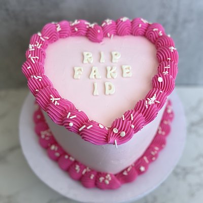 8in Heart Cake 