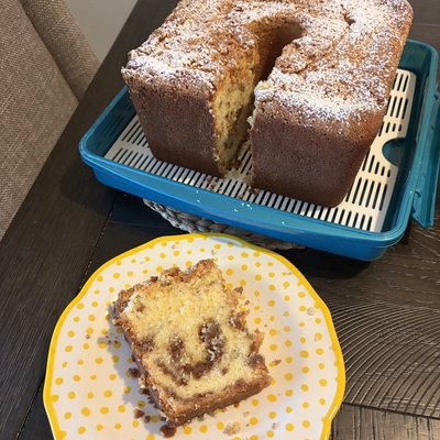 Mile High Cinnamon Crumb Pound Cake
