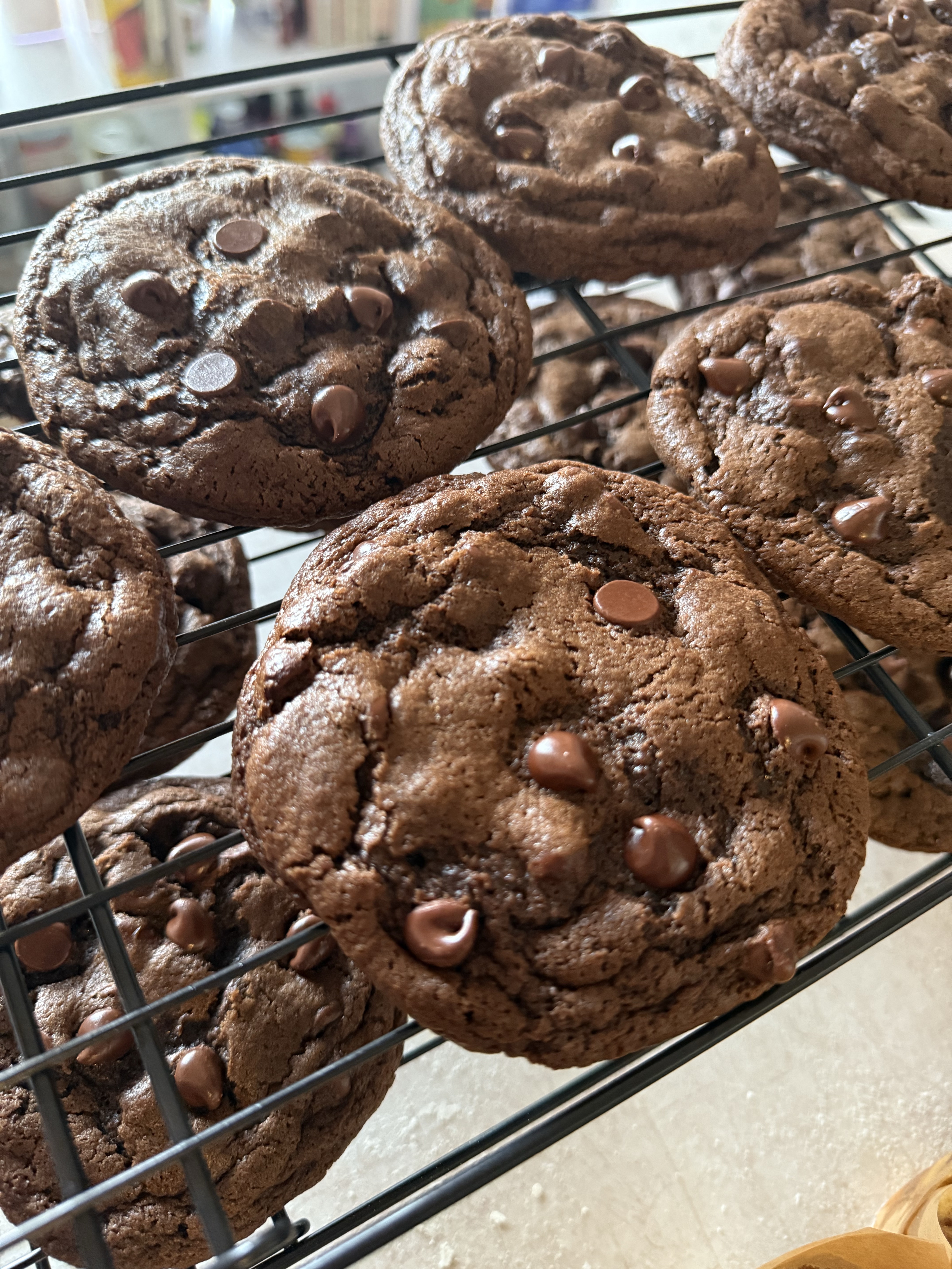 Double Chocolate Sourdough Cookies 