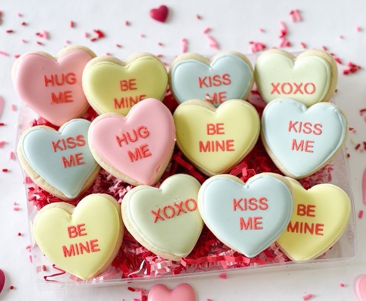 Coversation Heart Cookies 