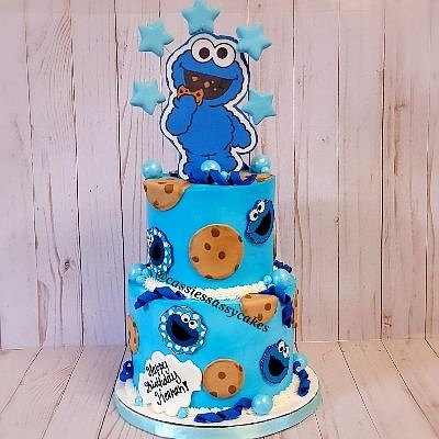 Medium 2 Tier Example (6 Inch Top 8 Inch Bottom Serving Size 36 (Prices Vary Depending On Design, $10 Per Extra Flavor)