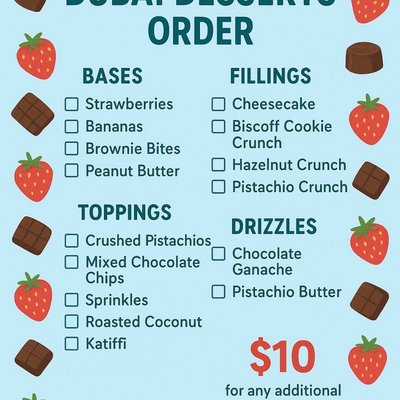 Large Make Your Own Dessert 
