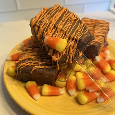 Halloween Chocolate Coated Rice Krispie Treat