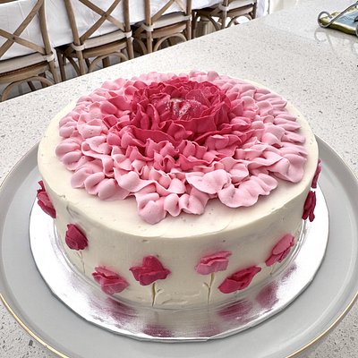 Lychee & Rose Sponge Cake