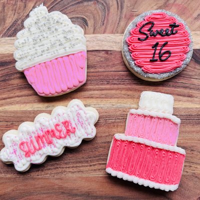 Birthday Party Sugar Cookies With Buttercream Frosting