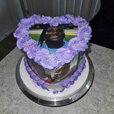 Photo Heart Cake