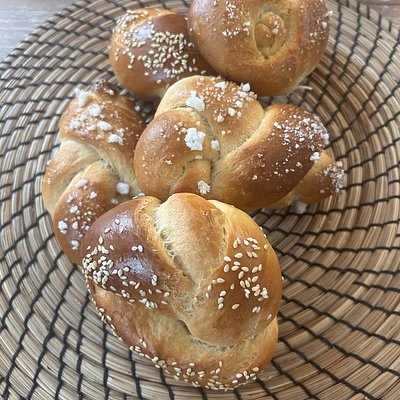Sweet Challah Buns (5 Buns)