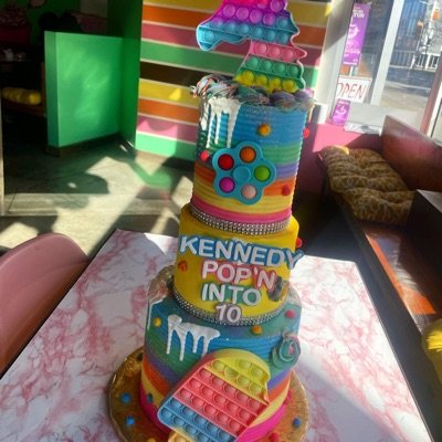 4,6,8" 3 tier Freestyle Custom Cake