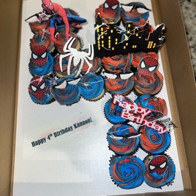 Cupcakes Number Cake 