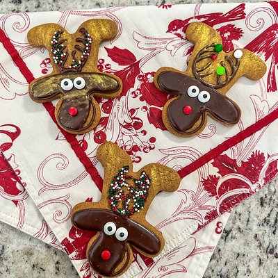 Reindeer and Gingerbread Man Cookies 