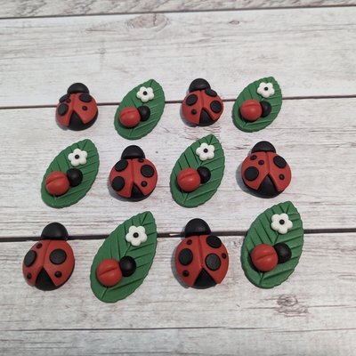 Lady Bug Cupcake Toppers