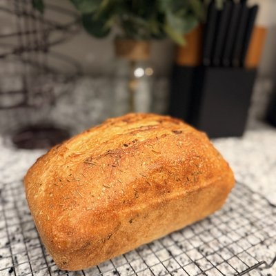 Roasted Garlic & Rosemary Sourdough Loaf
