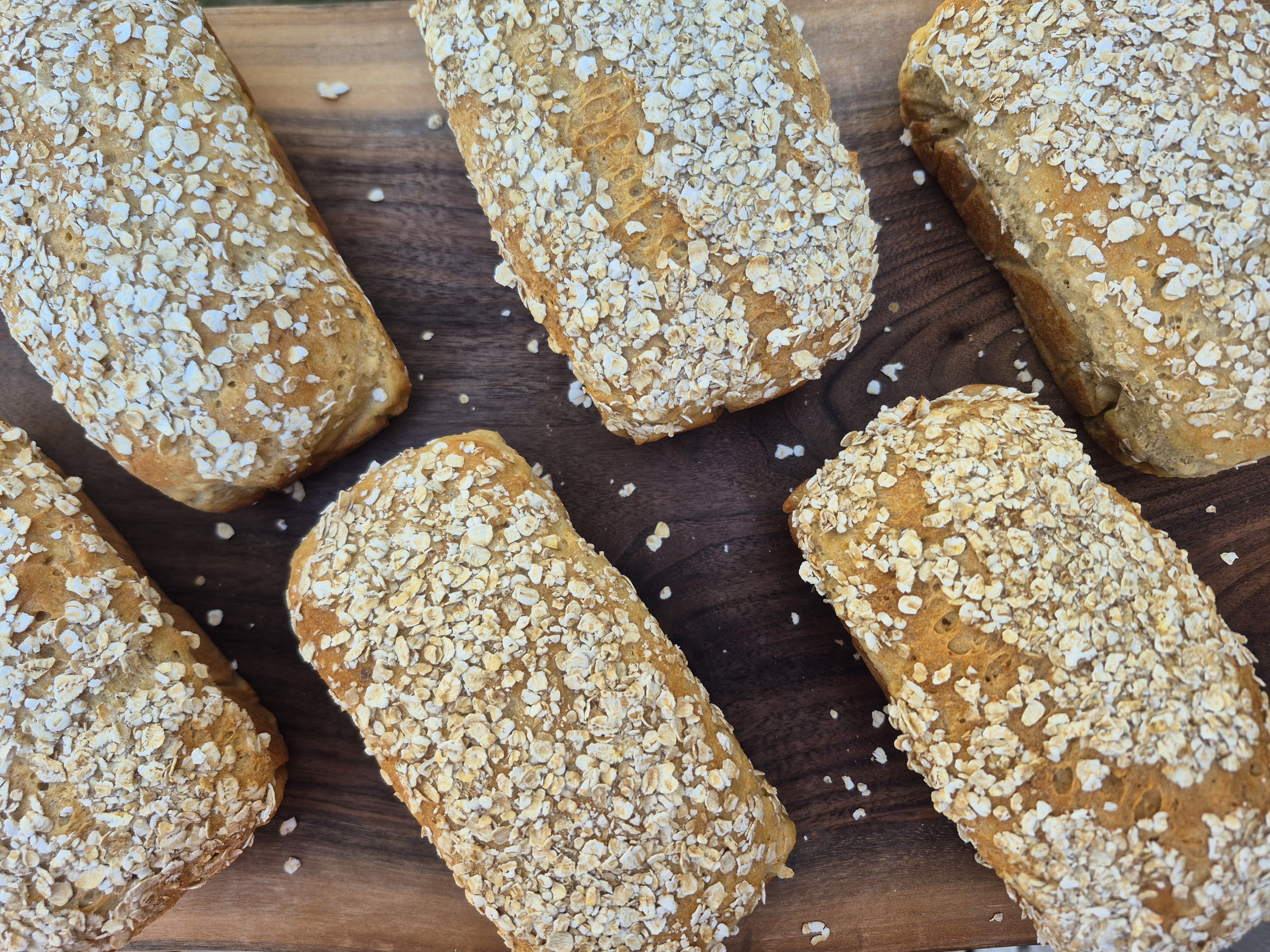 3- Mini Loaves Gluten-free Honey Oat Bread 
