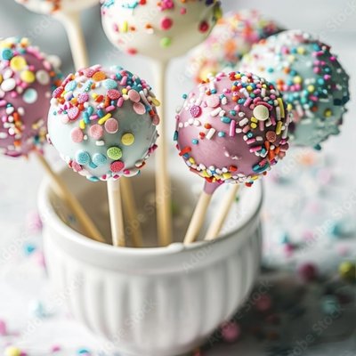 Cake pops (Option to choose color and flavor must buy 12 or more) *White Cake Flour
