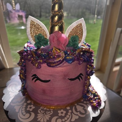 8inch Two Layer One Tier Cake