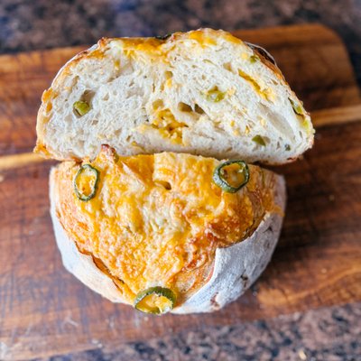 Jalapeno Cheddar Sourdough Boule