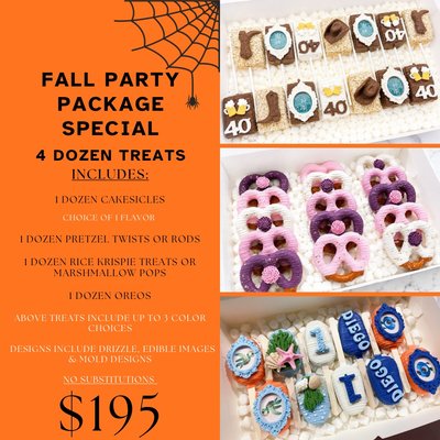 Fall Party Package - 4 Dozen Treats