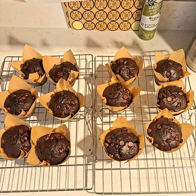 Double Chocolate Chip Muffins Dozen 