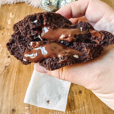Stuffed Molten Lava Cookie
