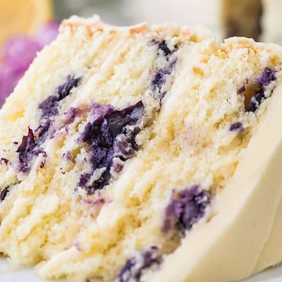  Blueberry Butter Cake With Lemon Cream Cheese Frosting 