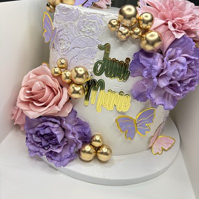 8” 3 Layered Round Cake