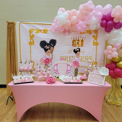 Custom Dessert Table w/ Balloons & 4 Dz Treats