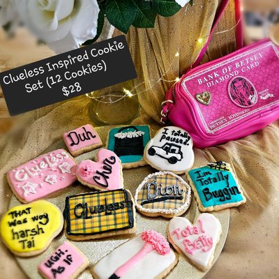 Clueless Inspired Cookie Set (12 Cookie Set)