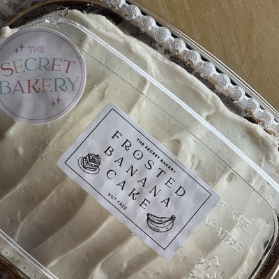 Frosted Banana Cake For 2 