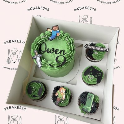 Bento Box Cake & 5 Cupcakes
