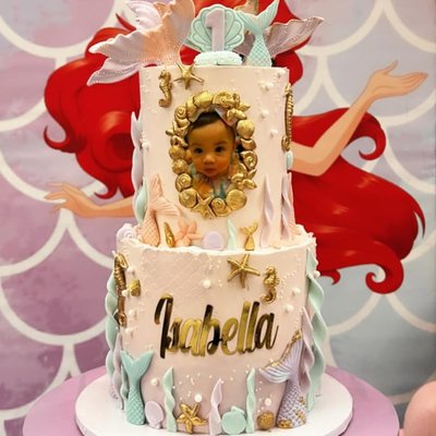 6” & 8” 2-Tier Cake (serves 40)