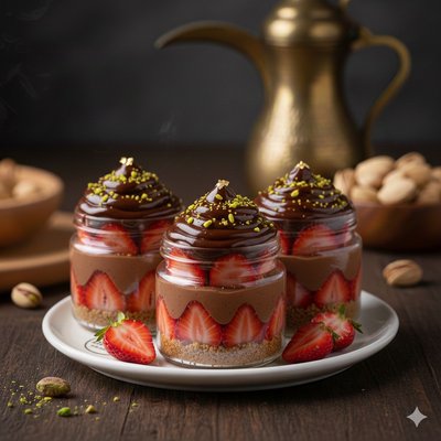 Dubai Strawberry Cups