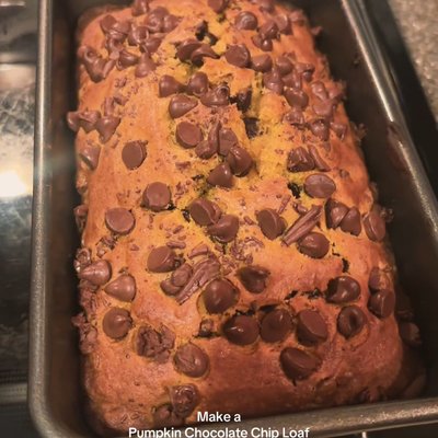 Pumpkin Chocolate Chip Loaf