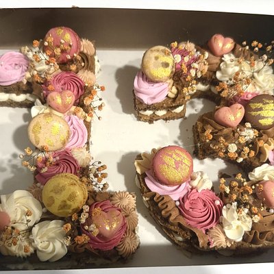 Cookie Number Cake 