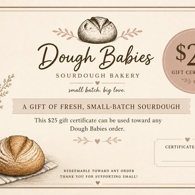 Dough Babies Gift Certificate $25