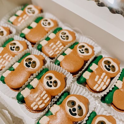 1 doz. Detailed Sloth Macaron