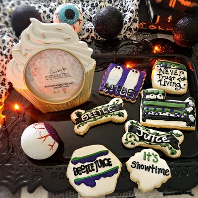 Beetlejuice Inspired Cookie Set (6 Cookies)
