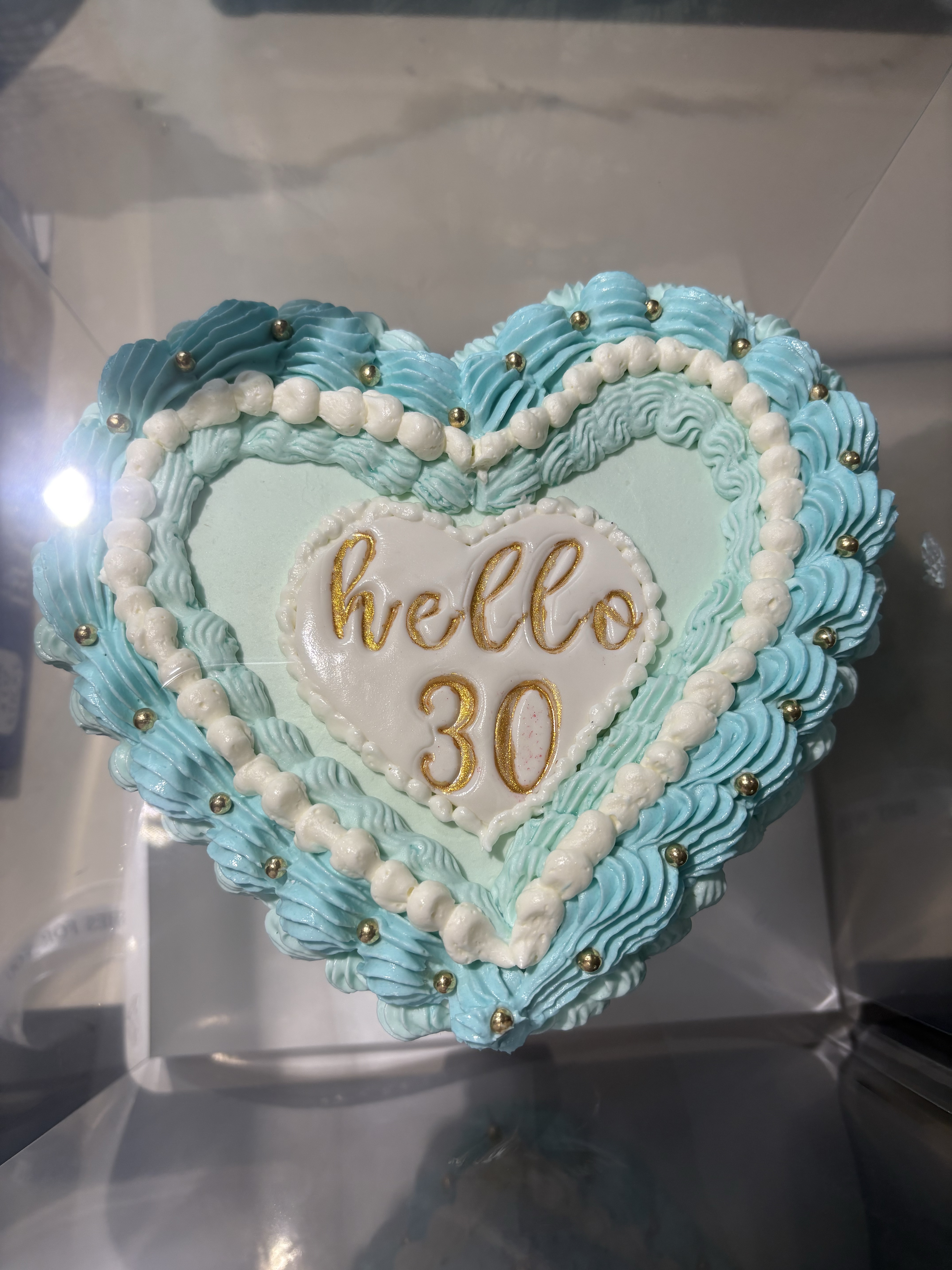 6” Heart Vintage Cake Start Price