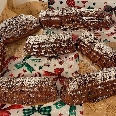 Christmas Train Mini Loaf Set - Brown Butter "Sugar Cookie" Banana Bread 