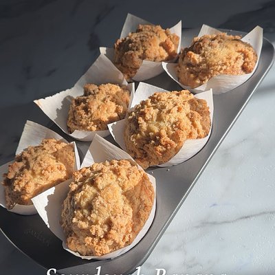 Sourdough Banana Muffins 