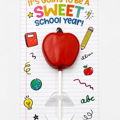 Back to School - Apple  Vanilla Cake Pop