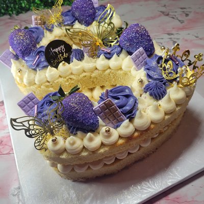 Monogram Letter or Number Cake
