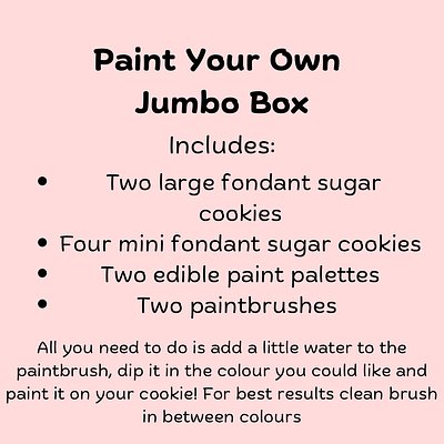 Paint Your Own Jumbo Box