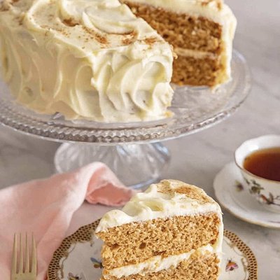 Spice Cake With Carmel Brown Sugar Icing 