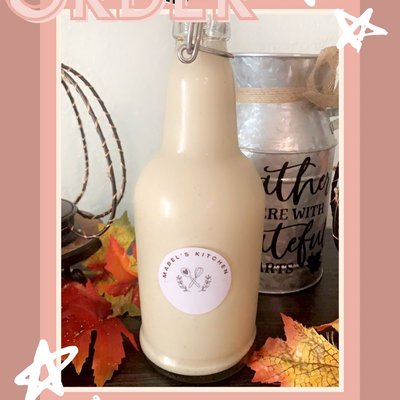 32oz Glass Coquito Bottle