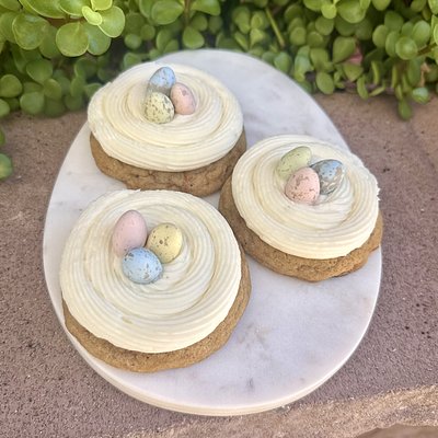 Carrot Cake Nest Cookies