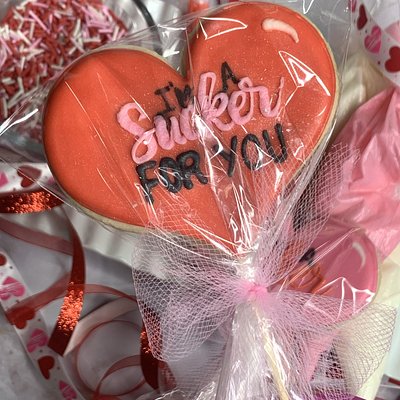 ♥️ I’m A Sucker For You Cookie Pop 
