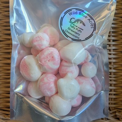 Strawberry Cheesecake Taffy Puffs