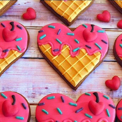 Valentines Decorated Cookies (1 Dozen)