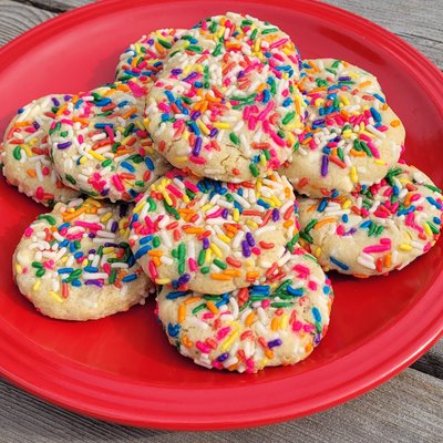12 Sprinkle Sugar Cookies (1.5oz)